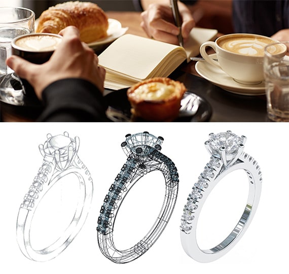 lucky-one-bijoux-meeting-sur-mesure-joaillerie-bijouterie-femme-cafe rendez vous confectionner bijou sur mesure