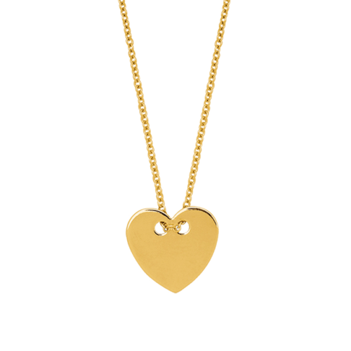 Colliers Coeur en or jaune 18 carats pour femme