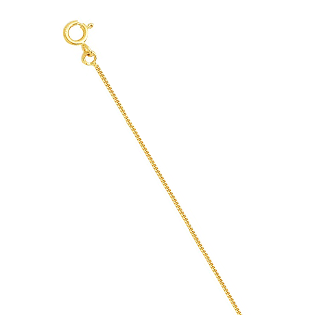 Chaine Or Jaune Gourmette Diamantee
