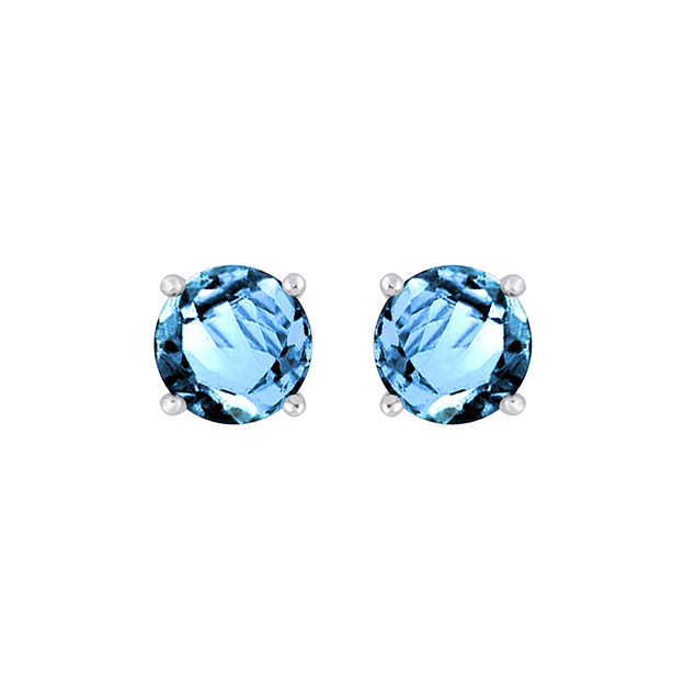 Boucles d'oreilles puces Topaze
