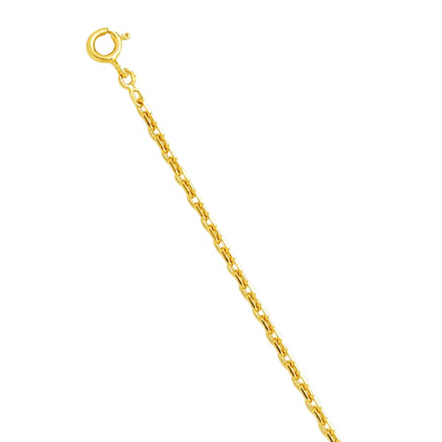 Chaine Forcat Diamantee Or Jaune 18 Carats