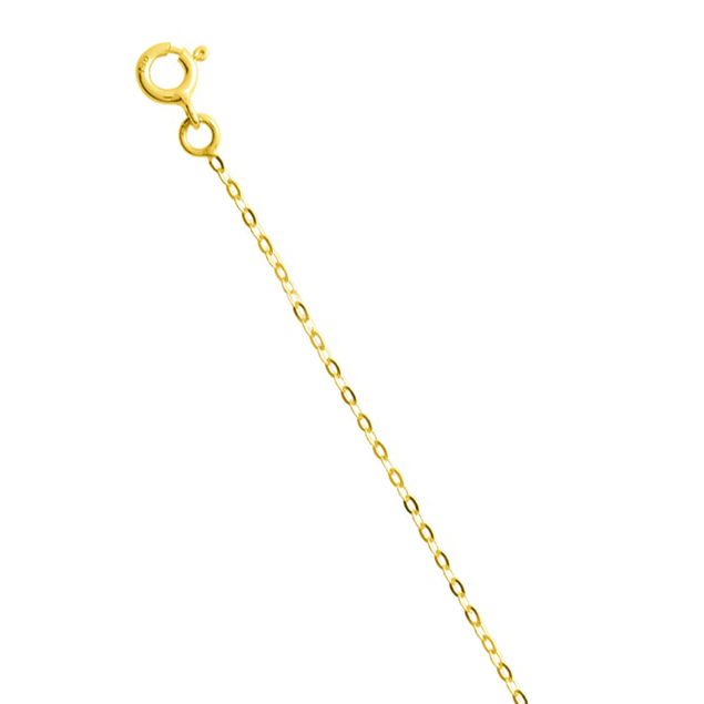 Bracelet en or jaune, maille anglaise, 5,4 mm : Longueur - 18 Femme - Le  Manège à Bijoux®