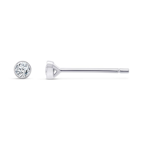 Puces d'oreilles diamant Or Blanc