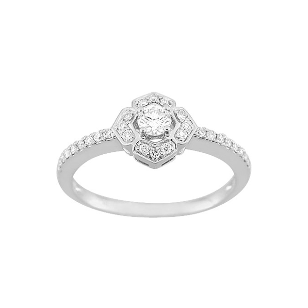 Bague Diamant Or Blanc