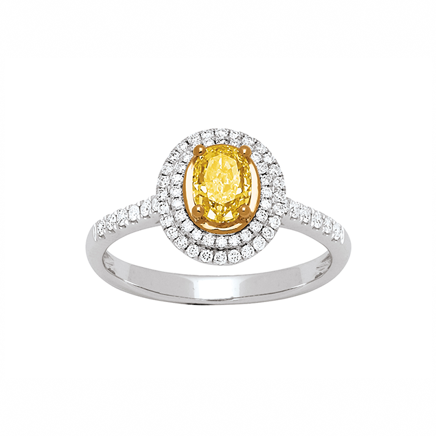 Bague de Luxe Diamant Jaune