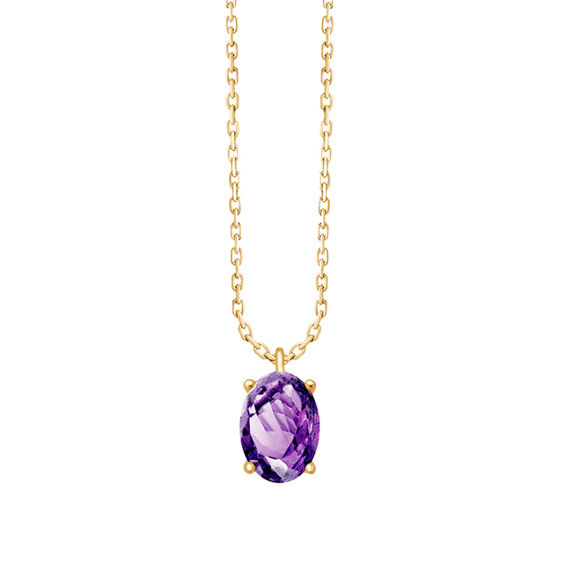 Joaillerie à Personnaliser Collier Or Amethyste