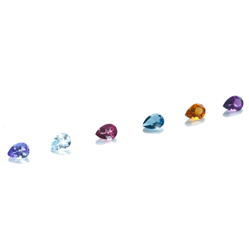 Pierres fines de couleurs