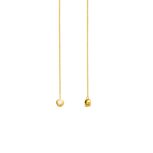 Boucles d Oreilles Pendantes avec Diamant