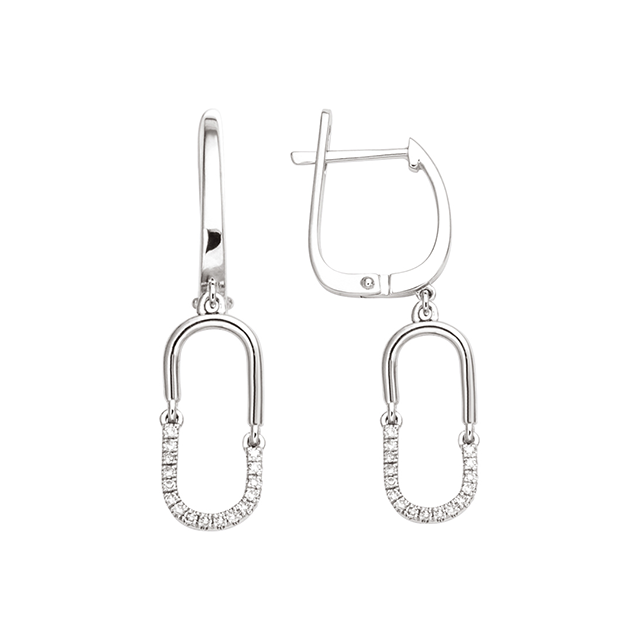 Boucles d Oreilles Créoles Diamant