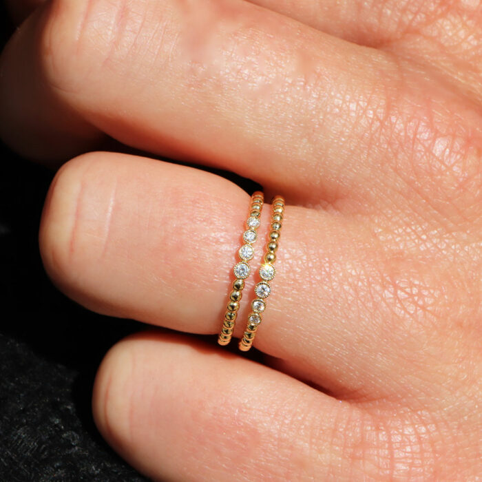 Bague Or Jaune Diamant