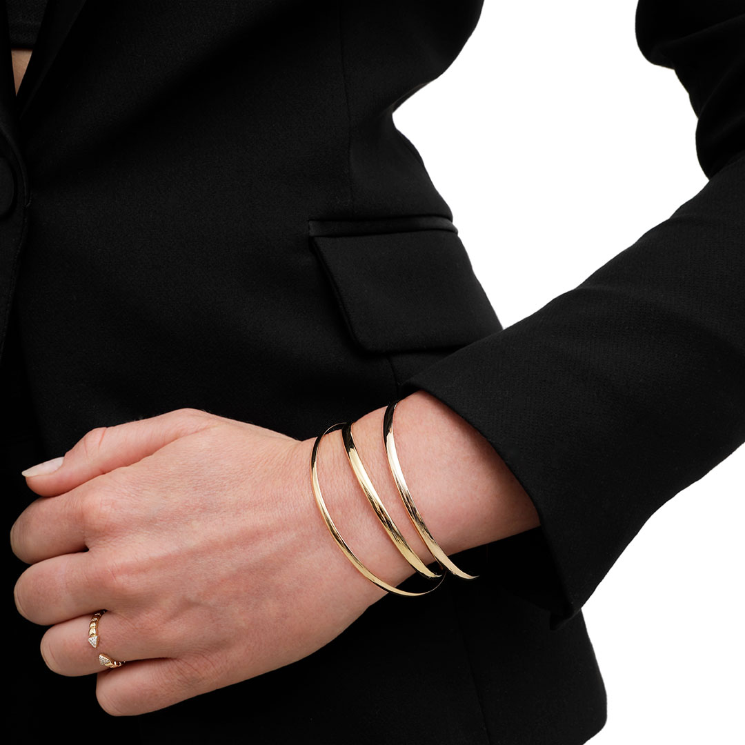 Liane cuff bracelet gold Gold plated - Creations for Women Jewellery -  Création Gas Bijoux