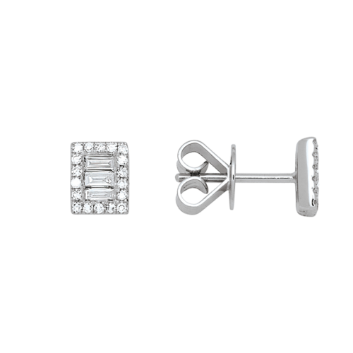 Puces d'oreilles diamant