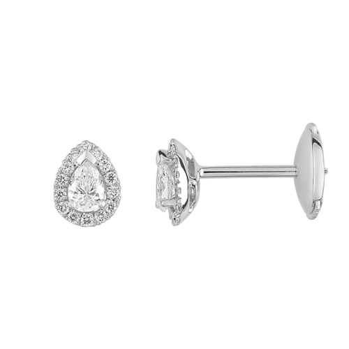 Boucles d'oreilles puces diamant