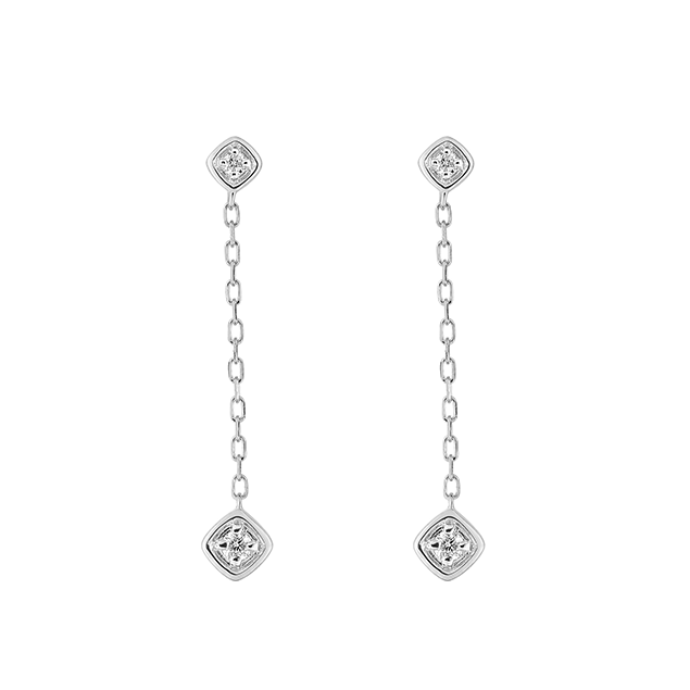 Boucles Pendantes diamant