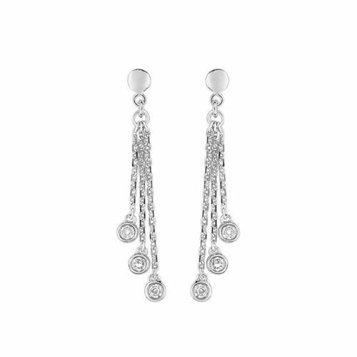 Boucles d'oreilles or diamant