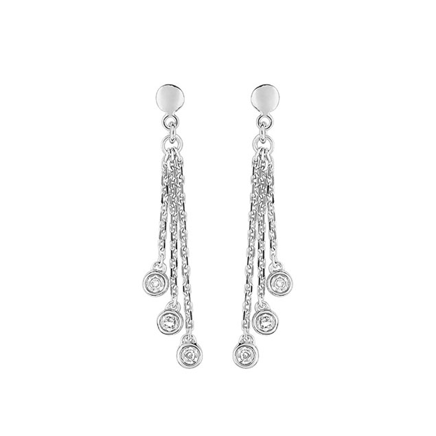 Boucles d'oreilles or diamant