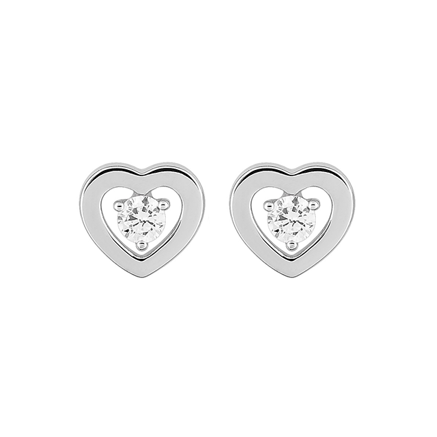 Boucles d'oreilles puces diamant