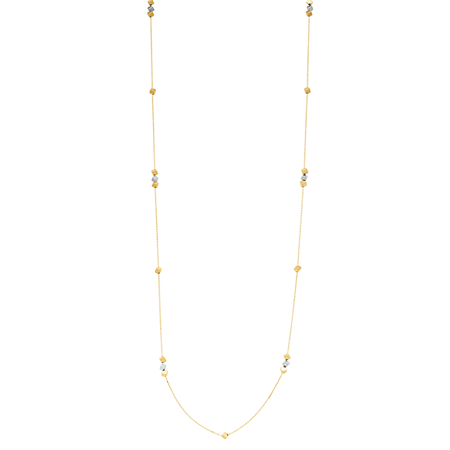 Collier Sautoir Or Bicolore