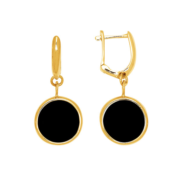 Boucles d'oreilles Onyx