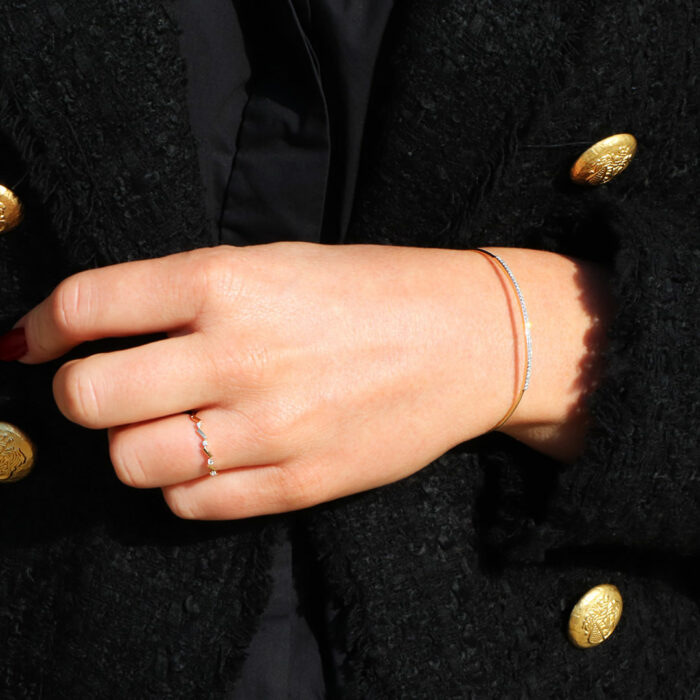 Bracelet Jonc Glams - Or Diamants – Image 3