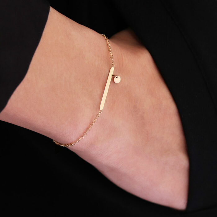 Bracelet or femme pampilles