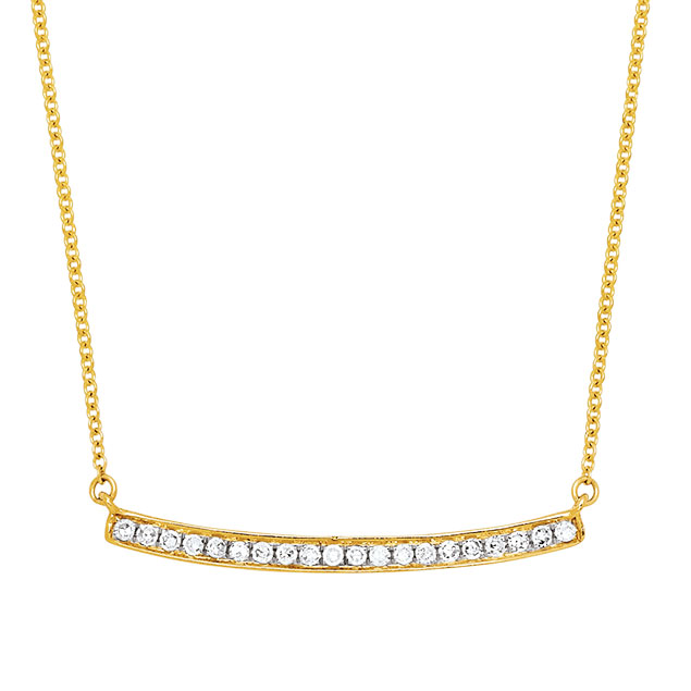 Diamant Halskette aus Gelbgold