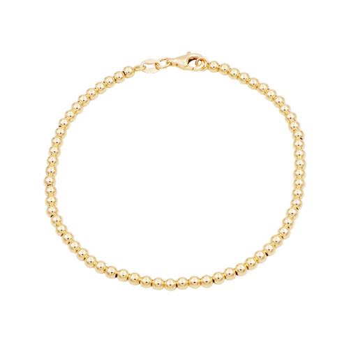 Bracelet Boules Or Jaune