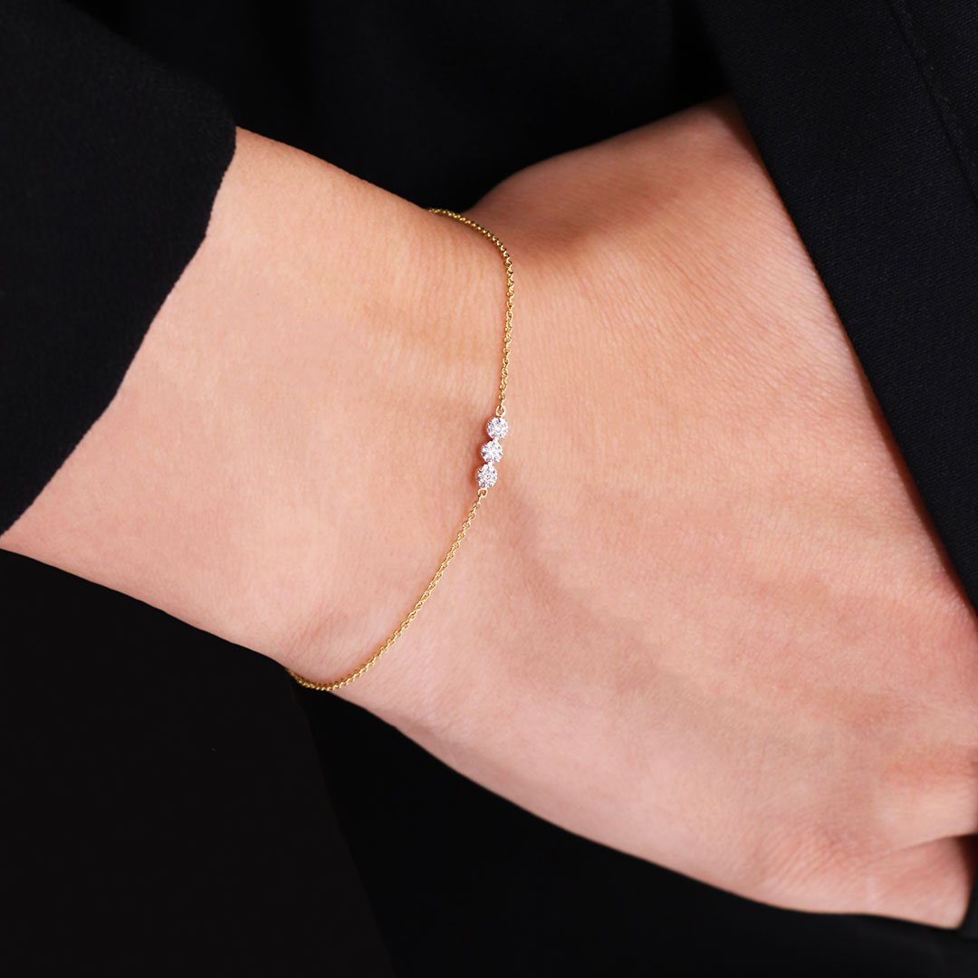 Bracelet chaine diamant