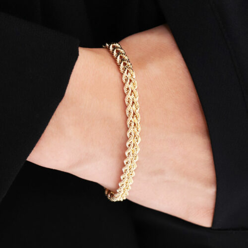 Bracelet corde or