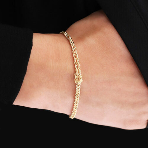 Bracelet noeud or