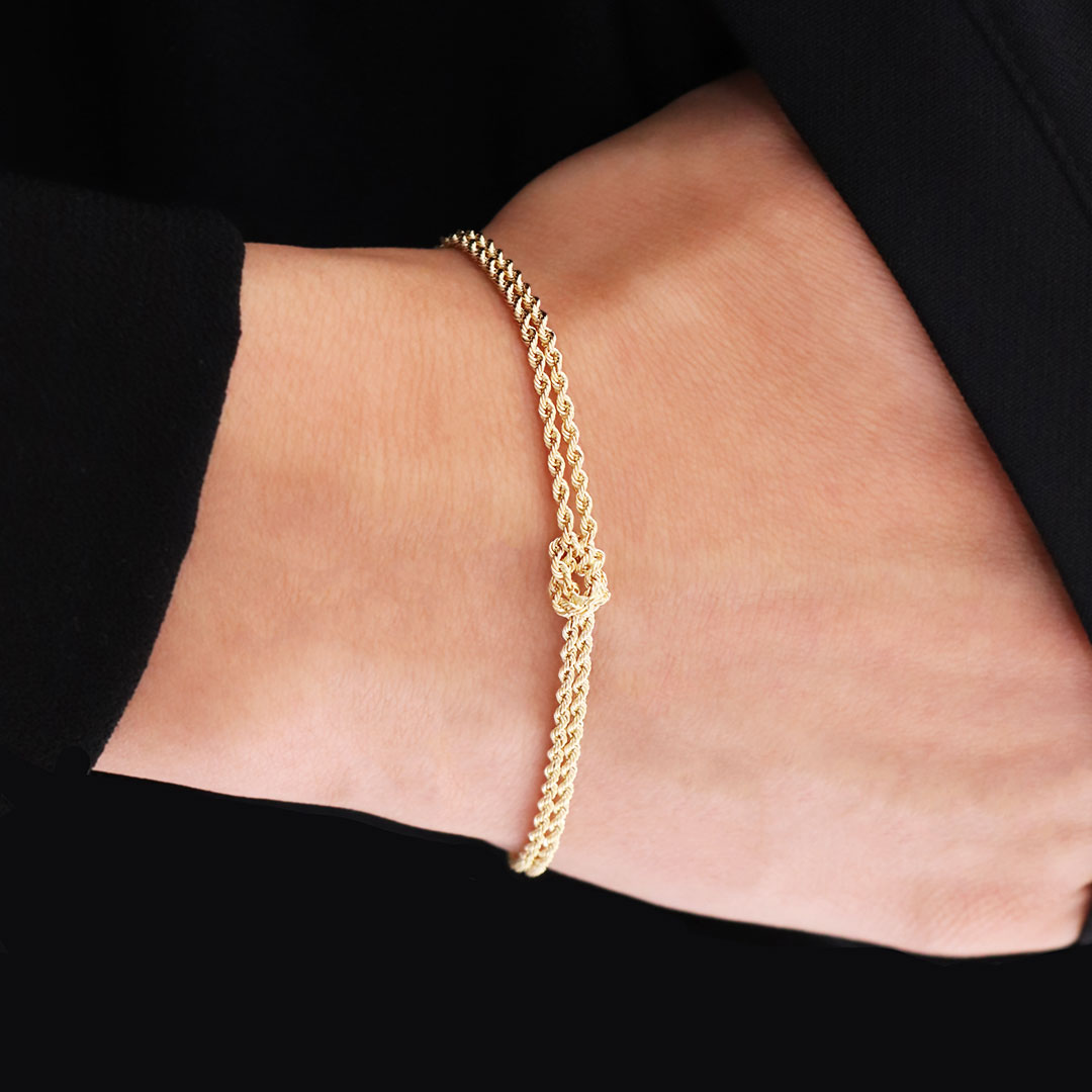 bracelet-femme-or-corde-joaillerie-lucky-one Bracelet Corde Or