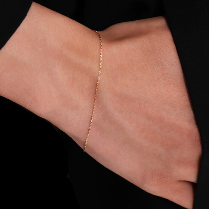 bracelet chaine forçat diamanté