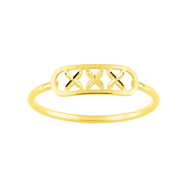 Bague fine breloque éléphant or jaune bijou minimaliste femme Arior