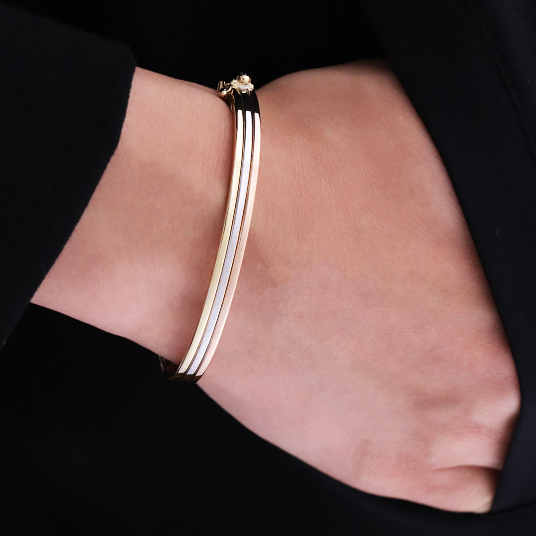 Bracelets 3 ors et diamant femme, Bijoux luxe