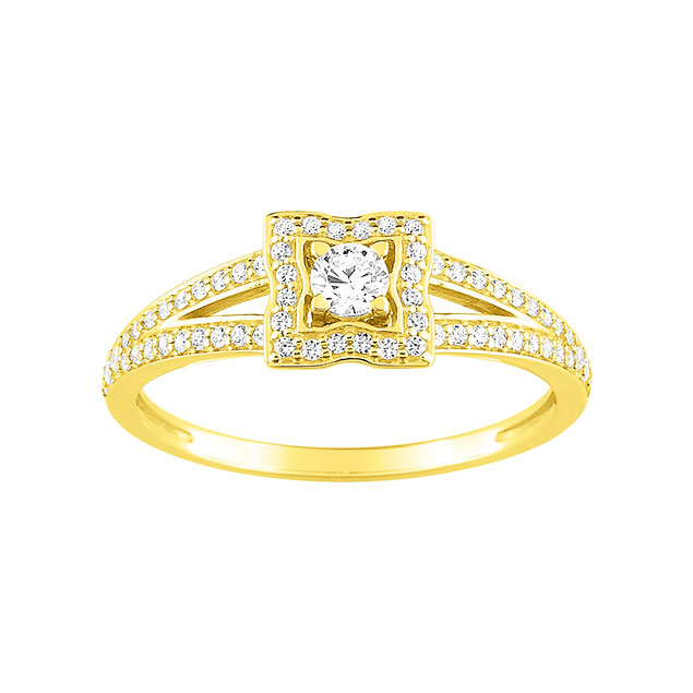 Bague Diamant Or Jaune