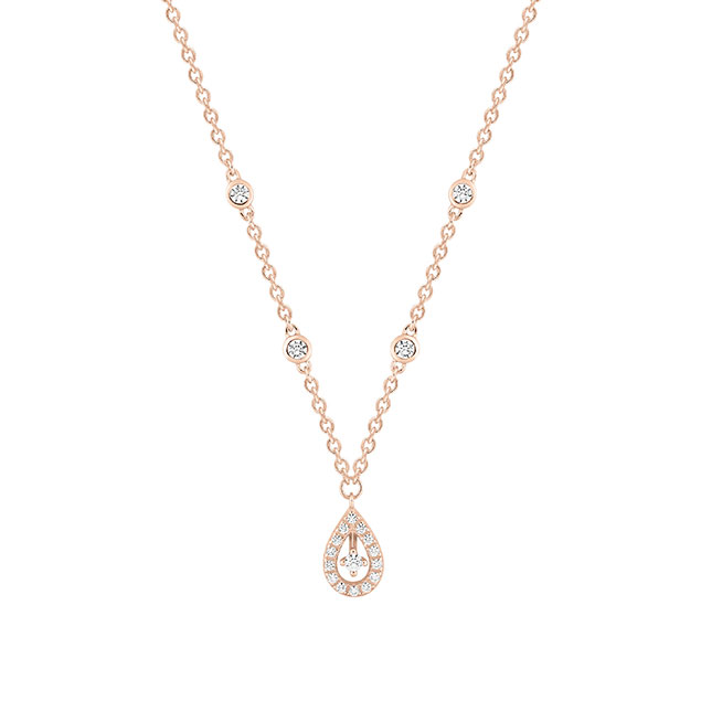 Collier Or Rose Diamant