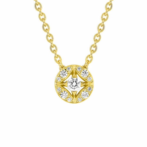 Collier Diamant Or Jaune Femme
