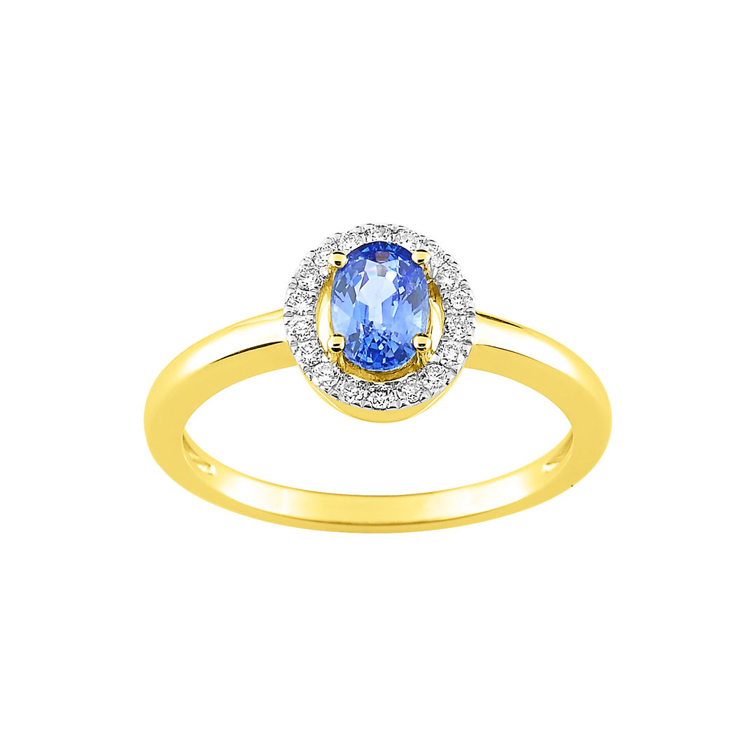 Bague Luxe Saphir Diamant