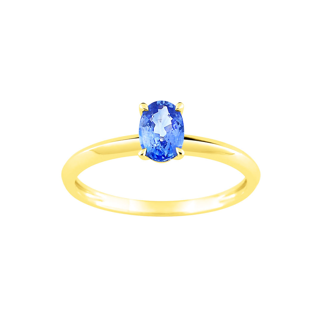 Bague Solitaire Saphir