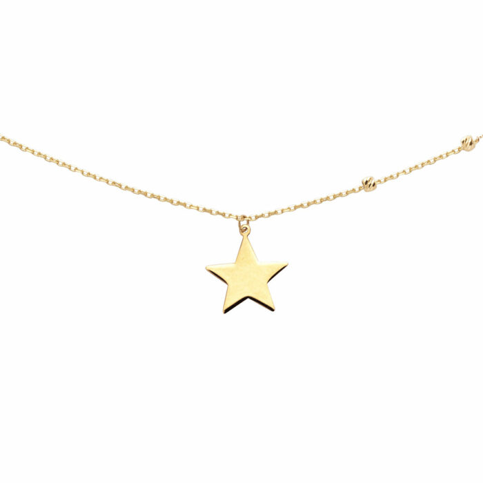 Collier étoile or