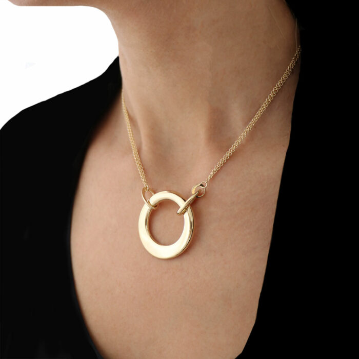 Collier Grand Cercle Or