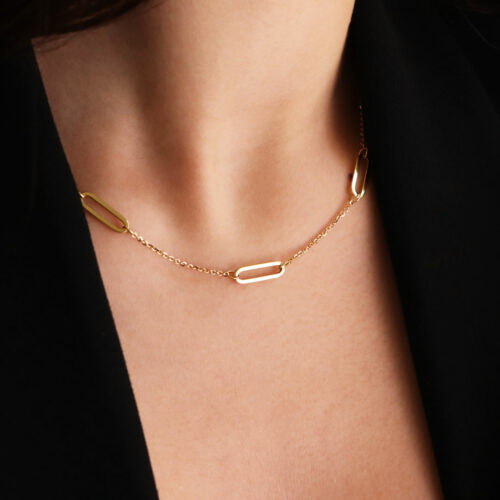 Collier Maillon Or