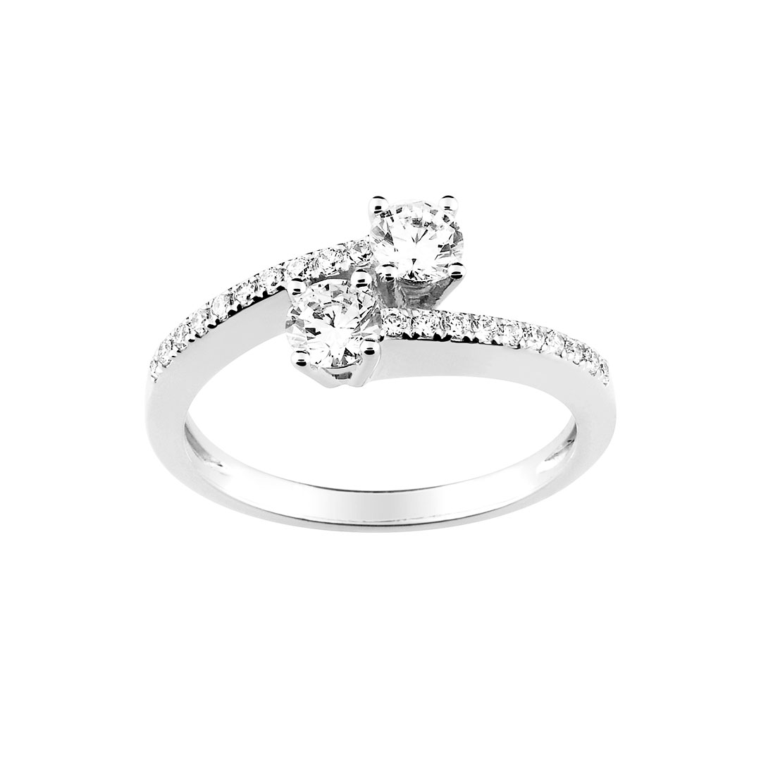 Bague Luxe Double Diamant