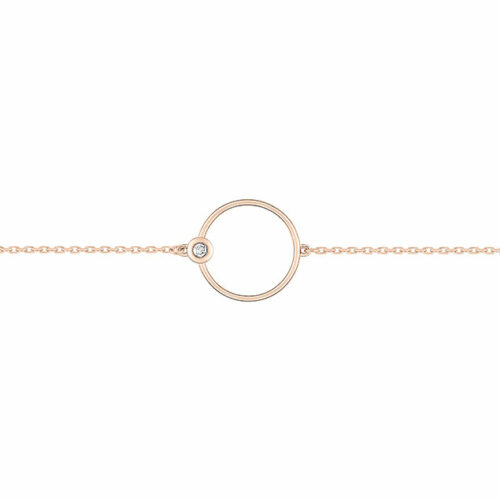 Bracelet Cercle Diamant Or Rose