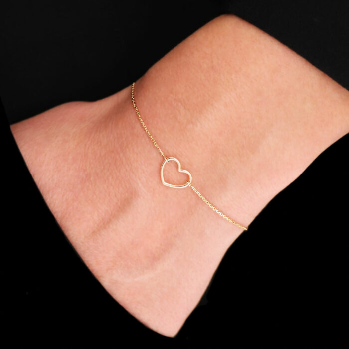 Bracelet Coeur Or