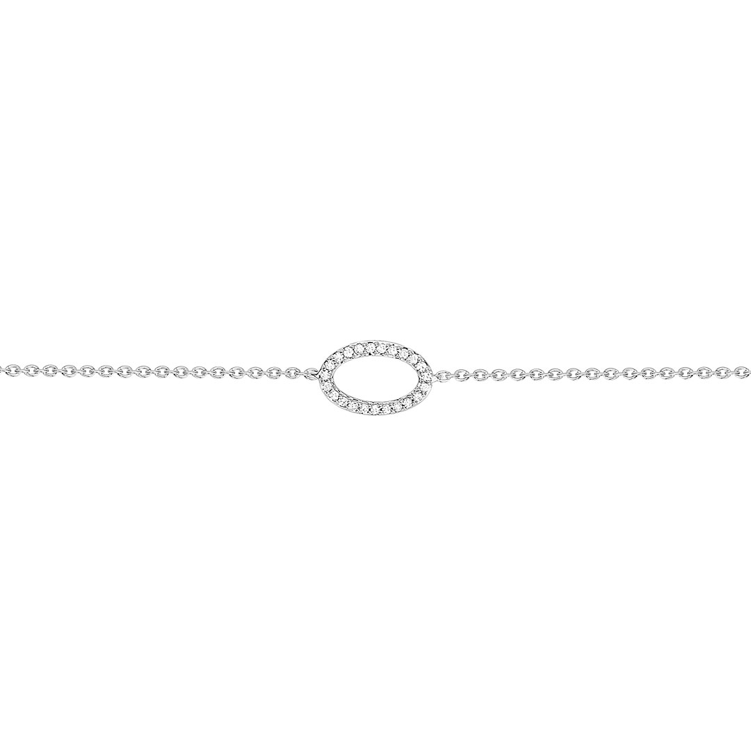 Bracelet Diamant Or Blanc