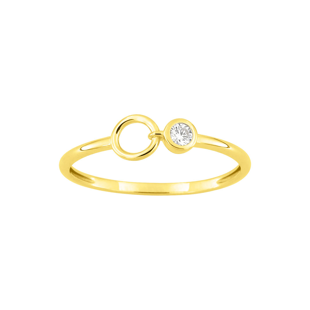 Bague Diamant Or Jaune