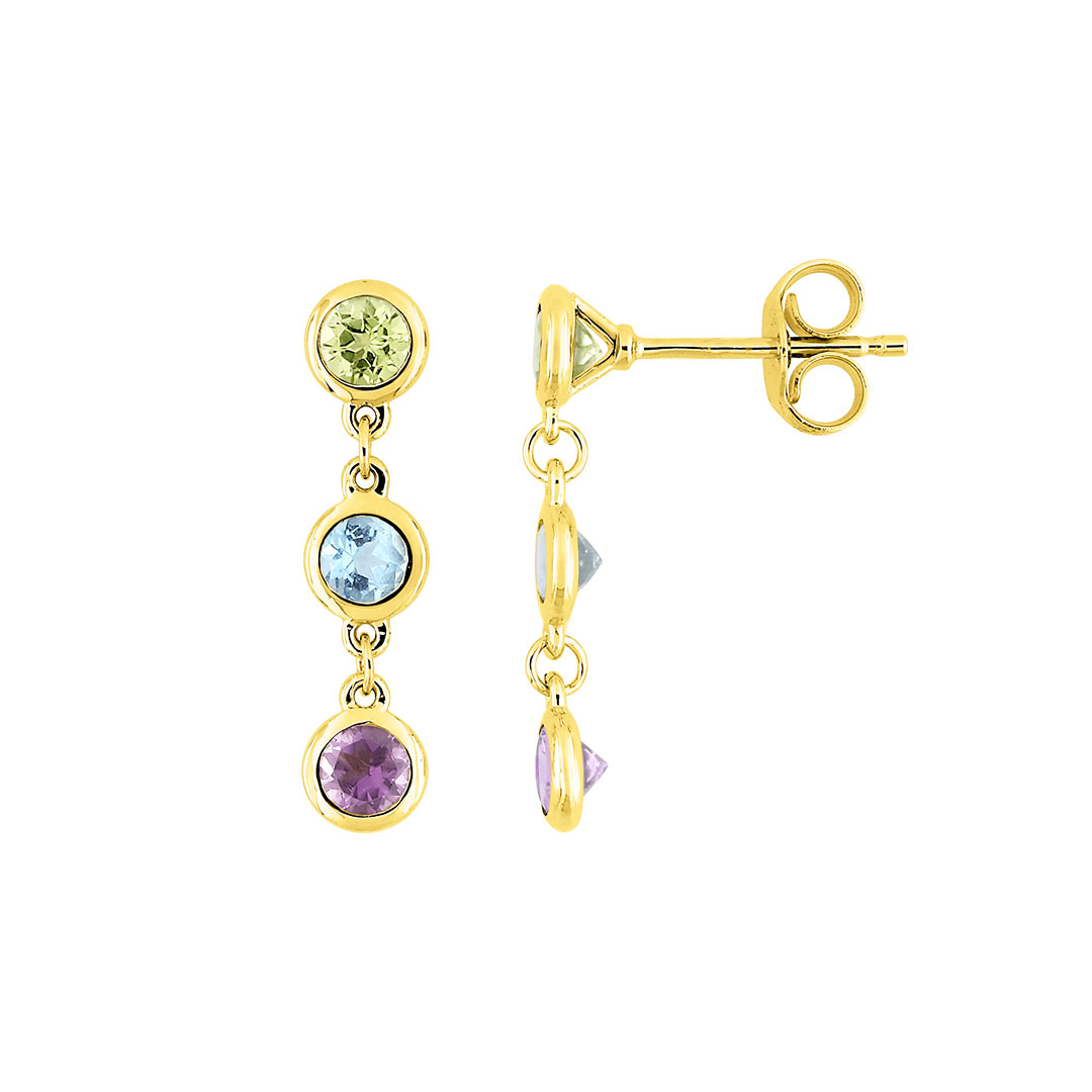 Boucles d'oreilles pierres fines