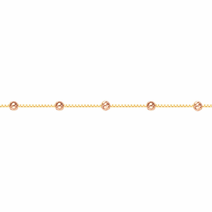 Bracelet boules rose