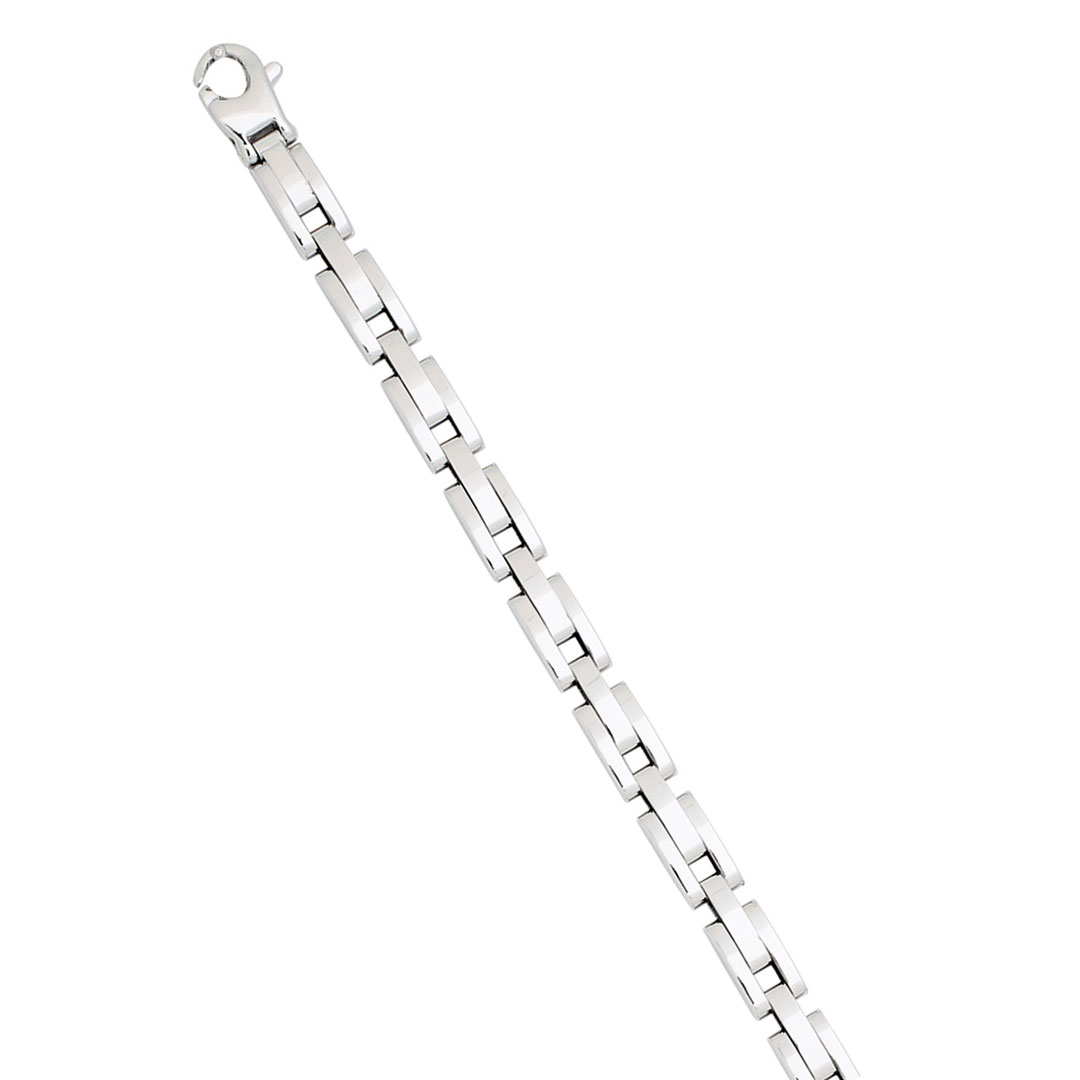 bracelet-homme-or-blanc-bijou-luxe Bracelet Homme Or Blanc